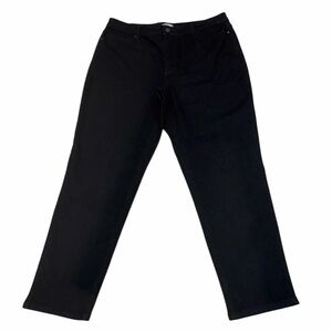 CROFT & BARROW WOMENS DARK BLUE STRAIGHT LEG JEANS PLUS SIZE 16